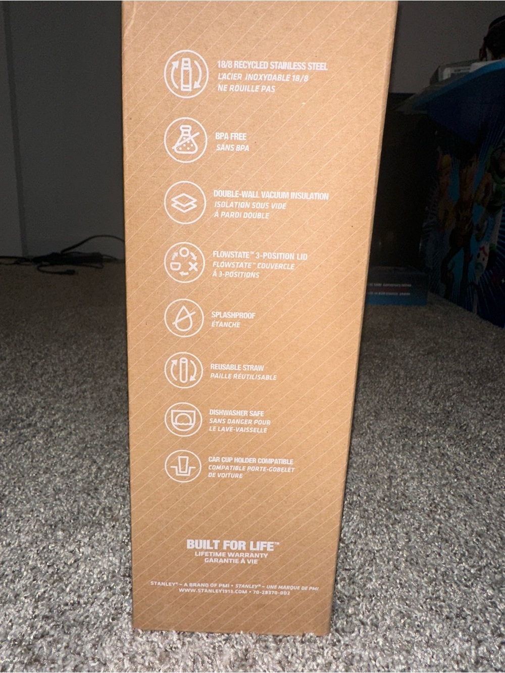 Stanley Quencher H2.0 Tumbler - Sage Green with Light Blue Lid - Picture 3 of 6